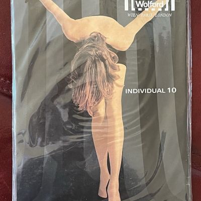 Wolford Individual 10 Denier Size M Black 11640 New In Package